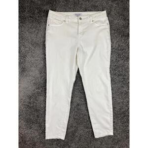 d.jeans White Skinny Jeans Womens Size 8 Mid Rise Stretch
